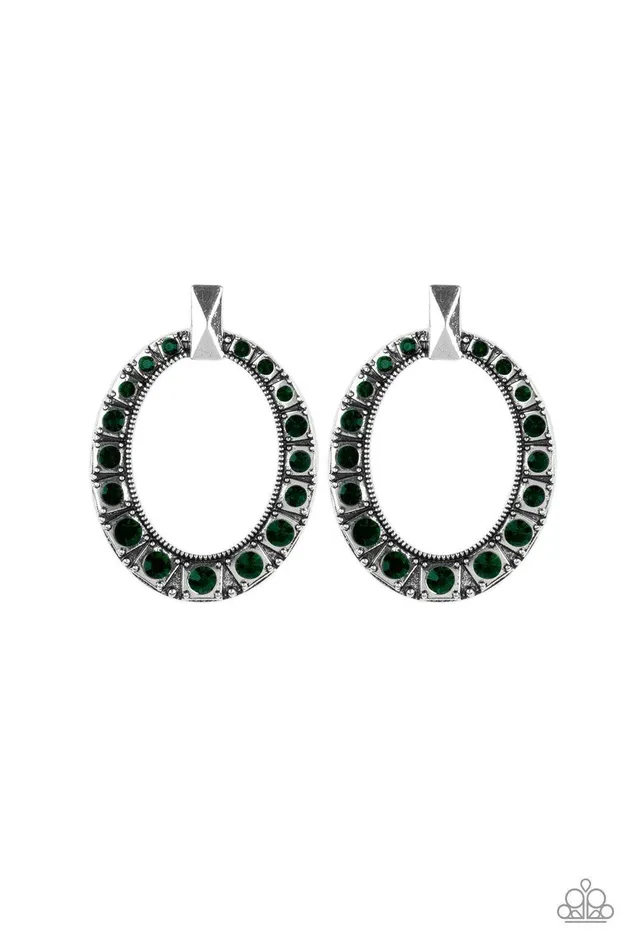 All For GLOW Green Earrings Jewelry By Bretta Paparazzi Accessories Earrings