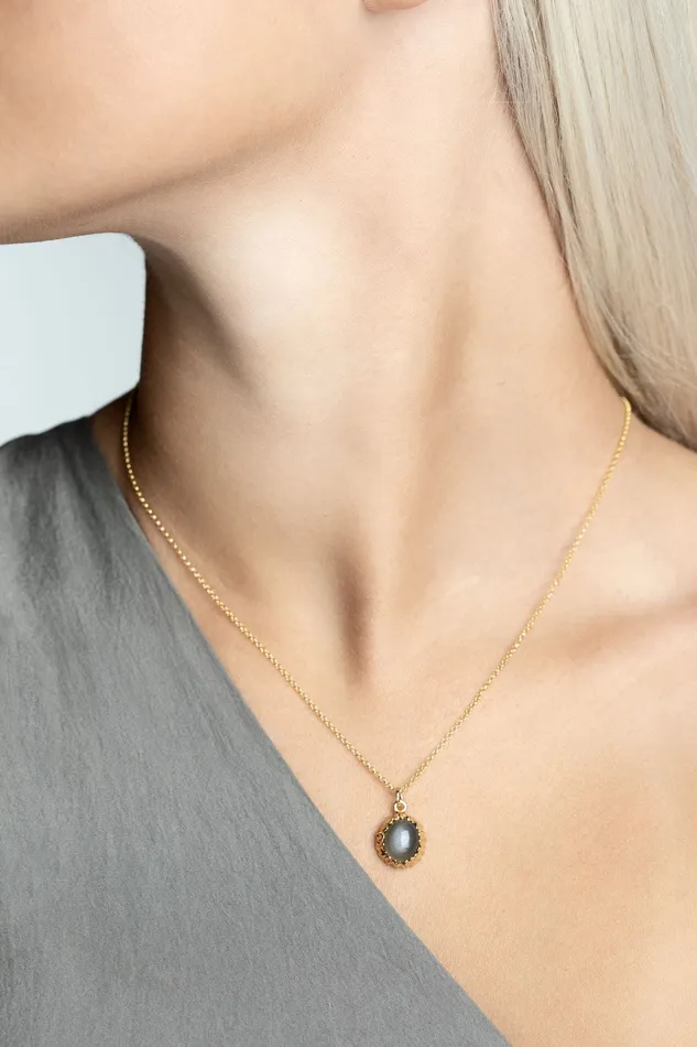 AURUM by Gubjrg BASALT NECKLACE Necklaces