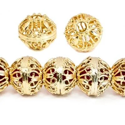Beadsofcambaycom Rings 13x15mm 22kt Gold Plated Copper Heart Filigree Round Bead DISCONTINUED Beadsofcambaycom Rings 13x15mm 22kt Gold Plated Copper Heart Filigree Round Bead DISCONTINUED