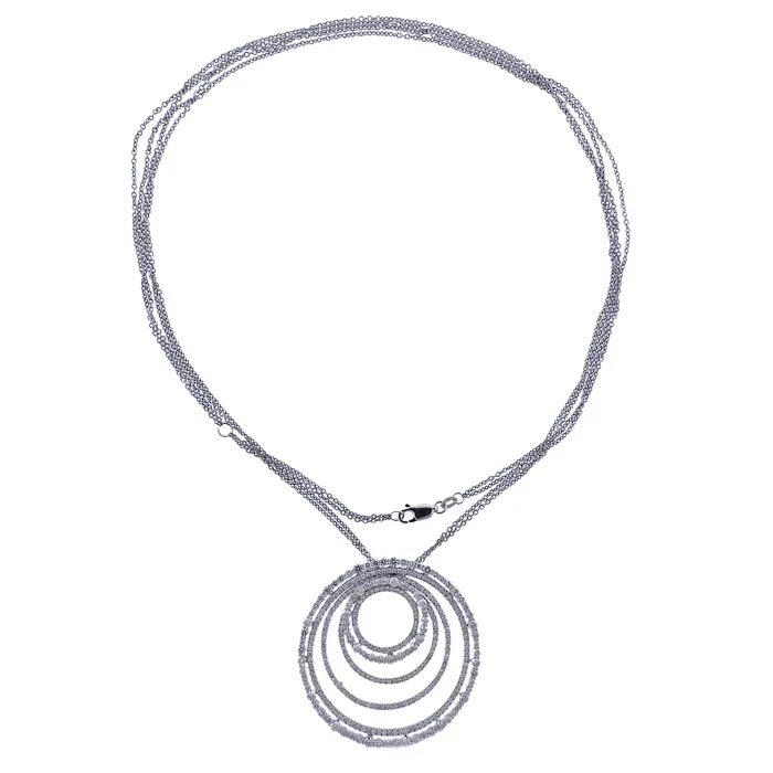 Bucherer Necklaces Bucherer Gold 425ctw Diamond Pendant Necklace