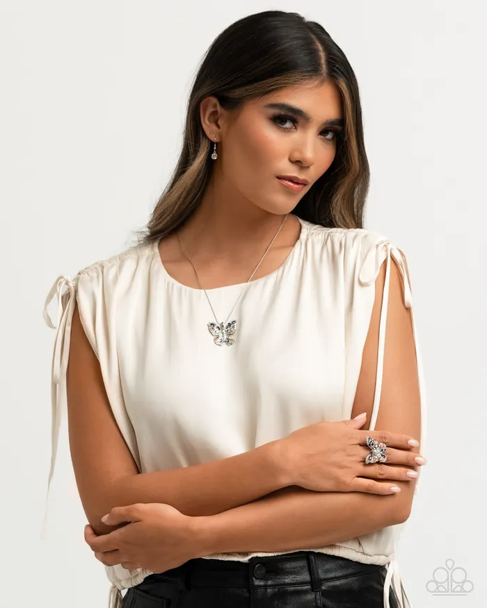 Complete Look Purple Butterfly Necklace and Ring Set Jewelry by Bretta Paparazzi Accessories Necklaces Complete Look Purple Butterfly Necklace and Ring Set Jewelry by Bretta Paparazzi Accessories Necklaces