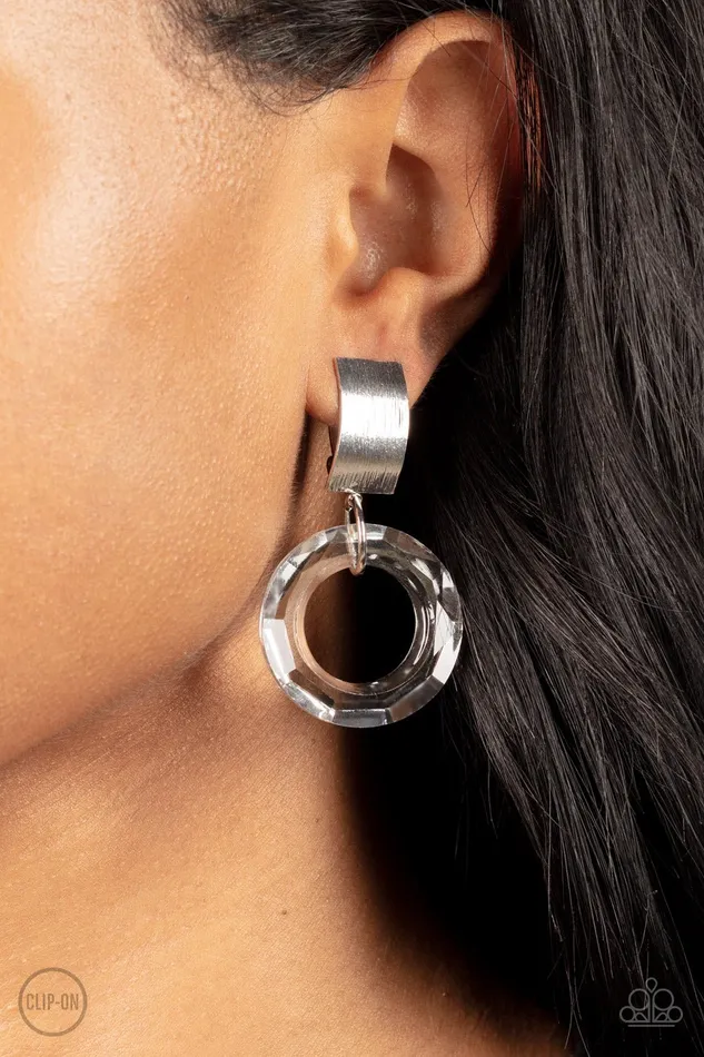 Earrings Paparazzi Accessories Clear Out White Clip On Earrings Jewelry by Bretta Earrings Paparazzi Accessories Clear Out White Clip On Earrings Jewelry by Bretta