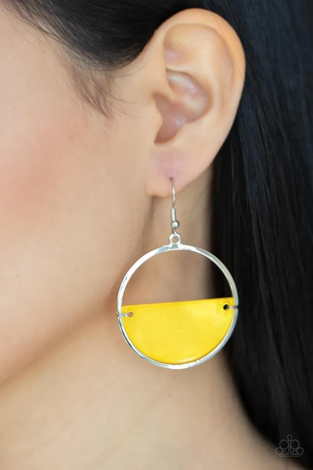 Earrings Paparazzi Accessories Seashore Vibes Yellow Earrings Jewelry by Bretta