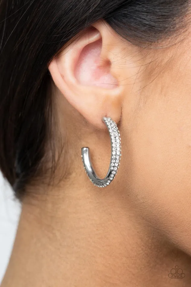 Earrings Paparazzi Accessories Trail Of Twinkle White Earrings Jewelry by Bretta Earrings Paparazzi Accessories Trail Of Twinkle White Earrings Jewelry by Bretta