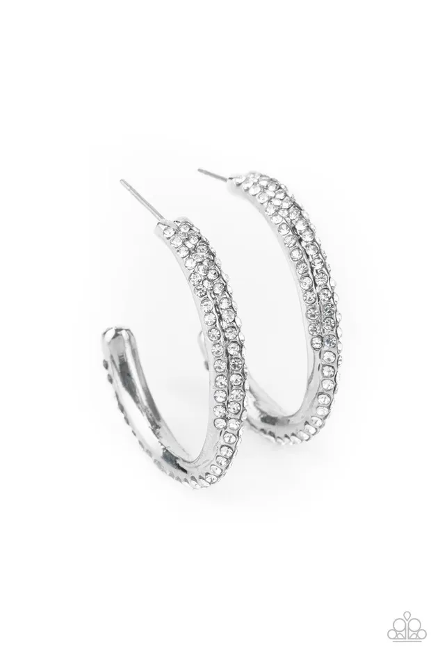 Earrings Paparazzi Accessories Trail Of Twinkle White Earrings Jewelry by Bretta