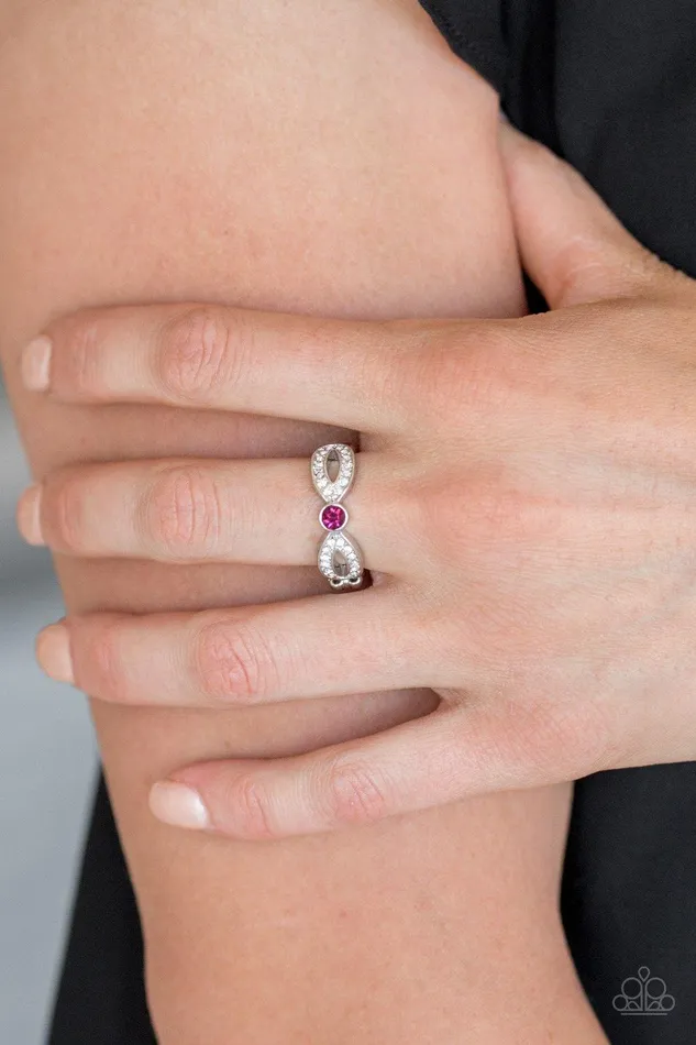 Extra Side Of Elegance Pink Ring Jewelry by Bretta Paparazzi Accessories Rings