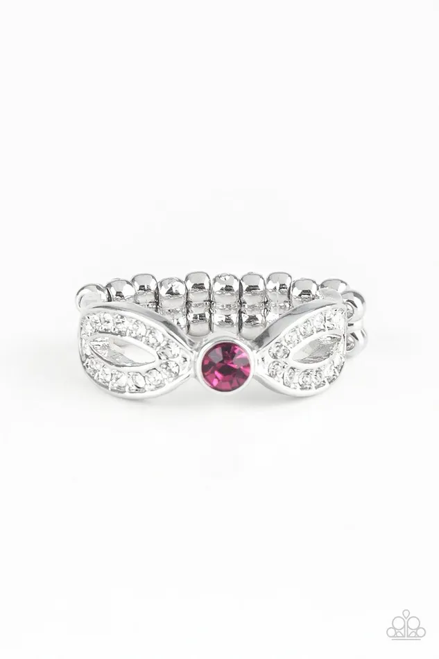Extra Side Of Elegance Pink Ring Jewelry by Bretta Paparazzi Accessories Rings