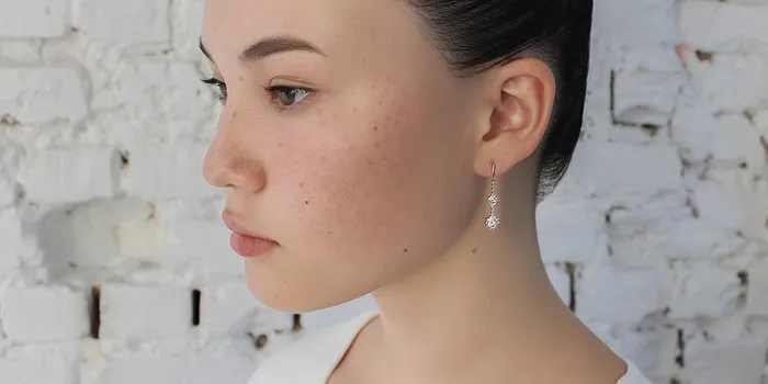 Fitzgerald Jewelry Earrings Skull Double Drop Earrings Fitzgerald Jewelry Earrings Skull Double Drop Earrings