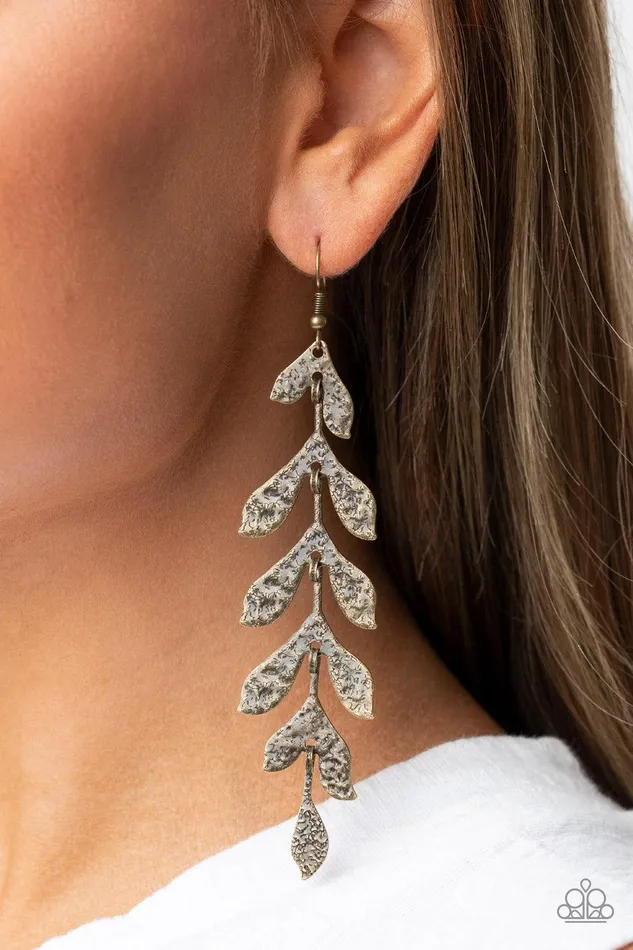 Lead From the FROND Brass Earrings Jewelry by Bretta Paparazzi Accessories Earrings Lead From the FROND Brass Earrings Jewelry by Bretta Paparazzi Accessories Earrings