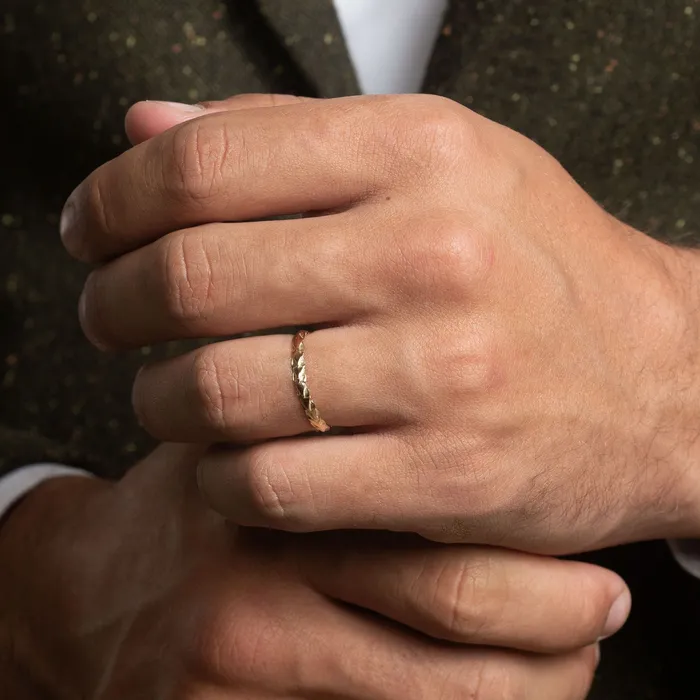 Mens wedding ring RAN AURUM by Gubjrg Rings