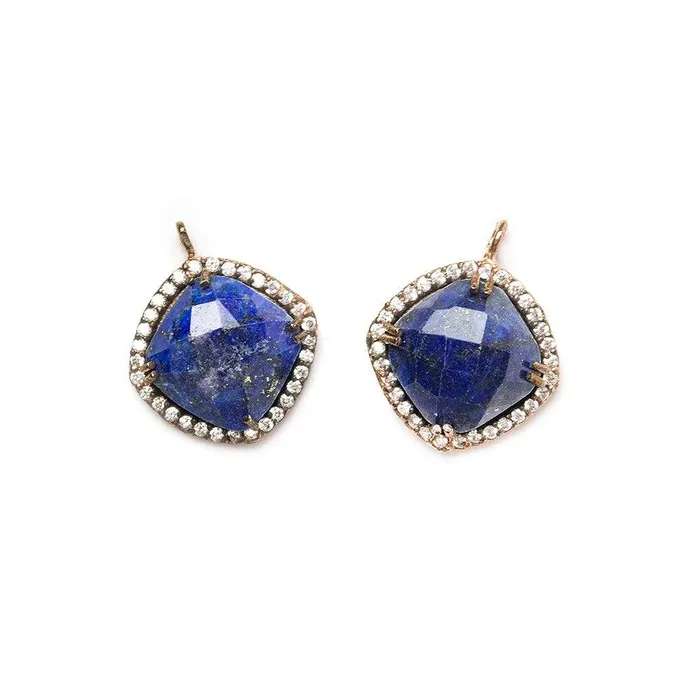 Necklaces 135mm Rose Gold Bezel White CZ Lapis Lazuli Cushion Pendant 1 piece Beadsofcambaycom Necklaces 135mm Rose Gold Bezel White CZ Lapis Lazuli Cushion Pendant 1 piece Beadsofcambaycom