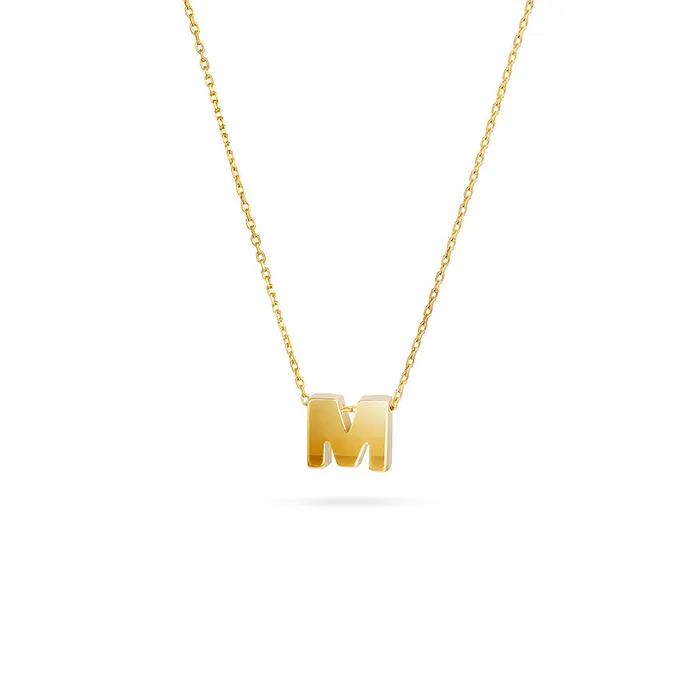 Necklaces Senso Gold Gold necklace with the letter M Senso Gold Symbols