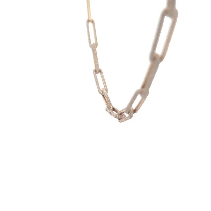 Necklaces YaninaCo Jewelry Yellow Gold Paperclip Necklace
