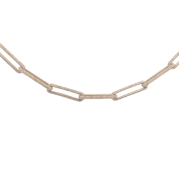 Necklaces YaninaCo Jewelry Yellow Gold Paperclip Necklace