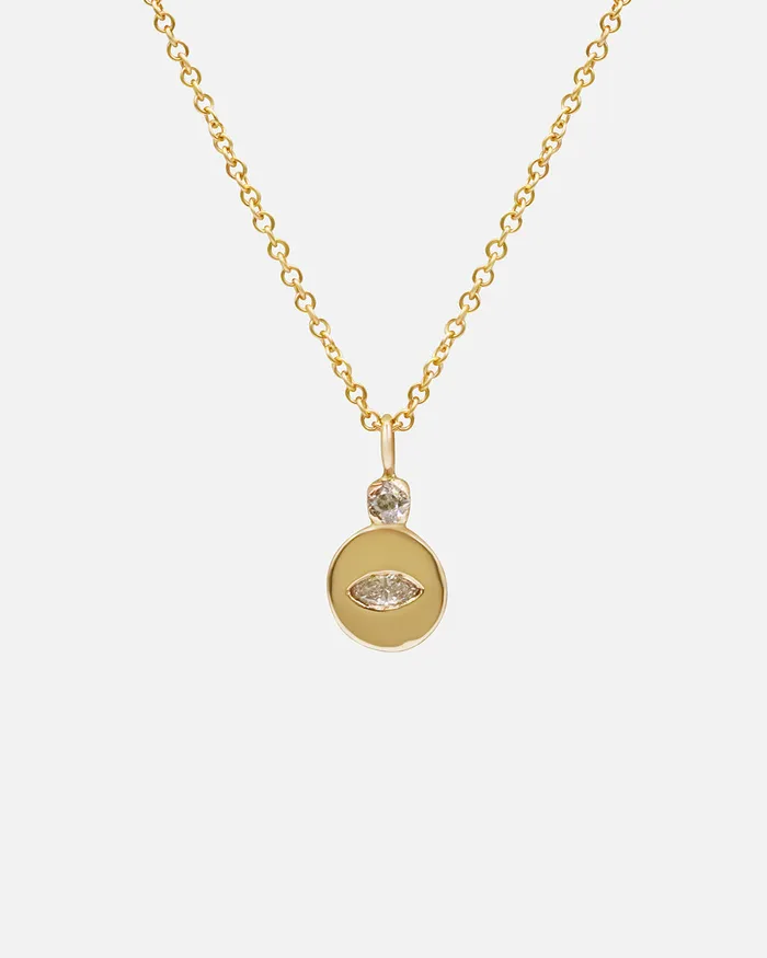 Nishi Necklaces Evil Eye Diamond Necklace