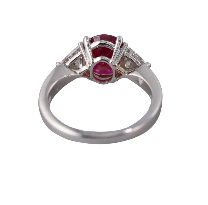 Not Signed Rings 233ct Ruby Diamond Gold Ring