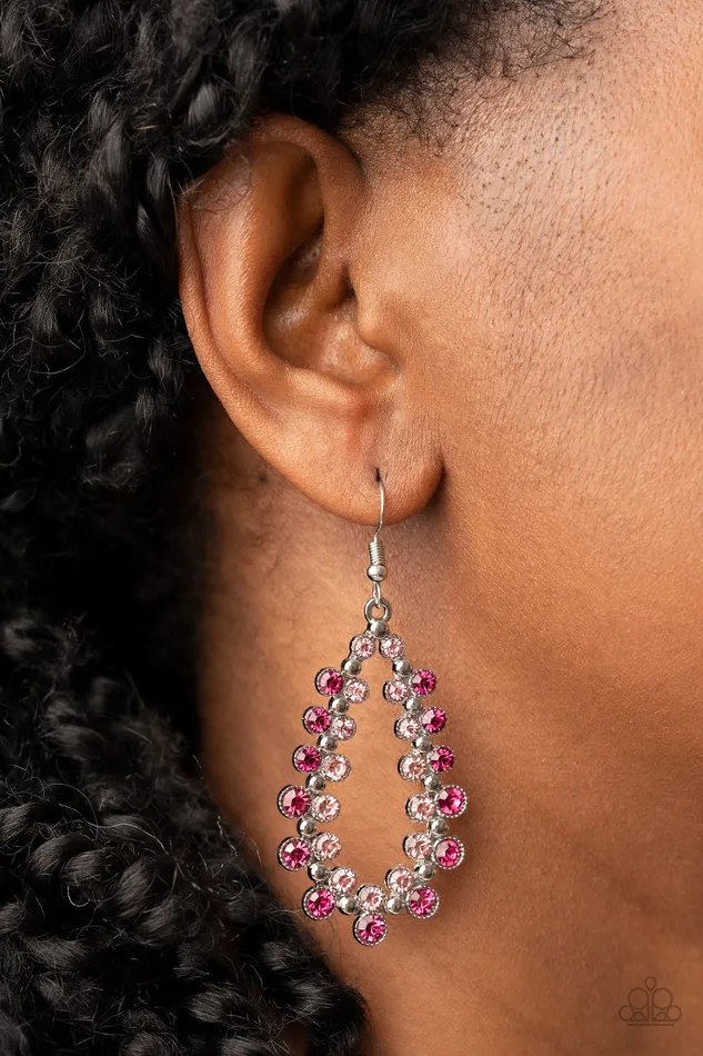 Paparazzi Accessories Earrings Its About to GLOW Down Pink Earrings Jewelry by Bretta Paparazzi Accessories Earrings Its About to GLOW Down Pink Earrings Jewelry by Bretta