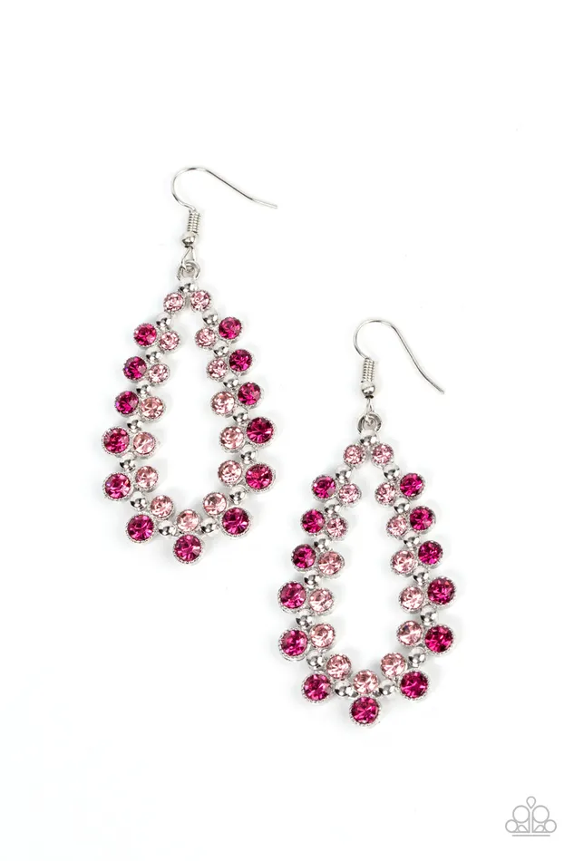 Paparazzi Accessories Earrings Its About to GLOW Down Pink Earrings Jewelry by Bretta