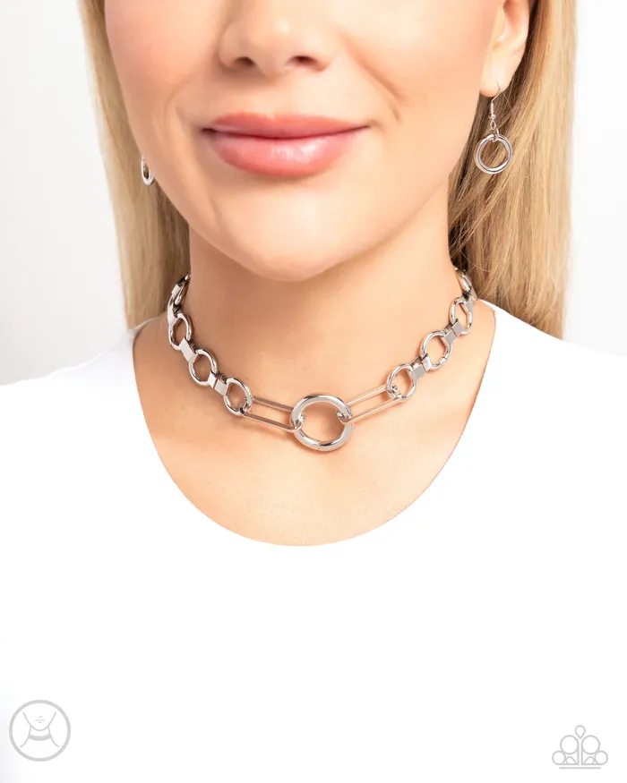 Paparazzi Accessories Musings Marvel Silver Necklace Jewelry by Bretta Necklaces Paparazzi Accessories Musings Marvel Silver Necklace Jewelry by Bretta Necklaces