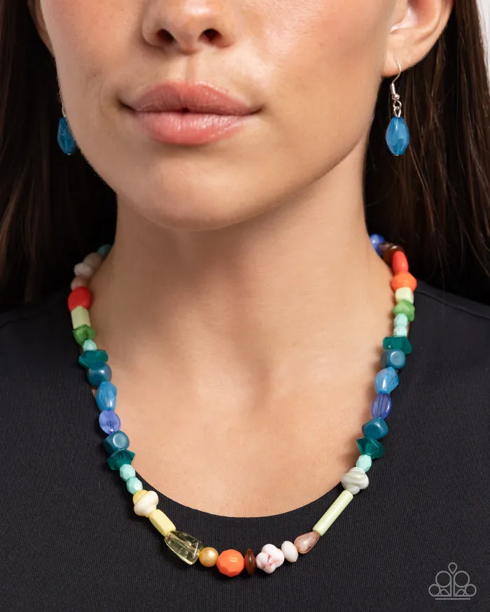 Paparazzi Accessories Necklaces Colored CanCan Multi Rainbow Necklace Jewelry by Bretta Paparazzi Accessories Necklaces Colored CanCan Multi Rainbow Necklace Jewelry by Bretta