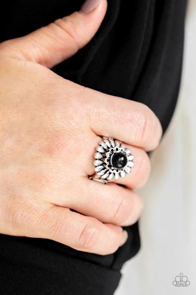 Paparazzi Accessories Poppy Pep Black Ring Jewelry by Bretta Rings