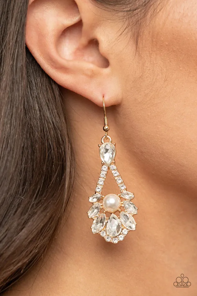 Prismatic Presence Gold Earrings Jewelry by Bretta Paparazzi Accessories Earrings Prismatic Presence Gold Earrings Jewelry by Bretta Paparazzi Accessories Earrings