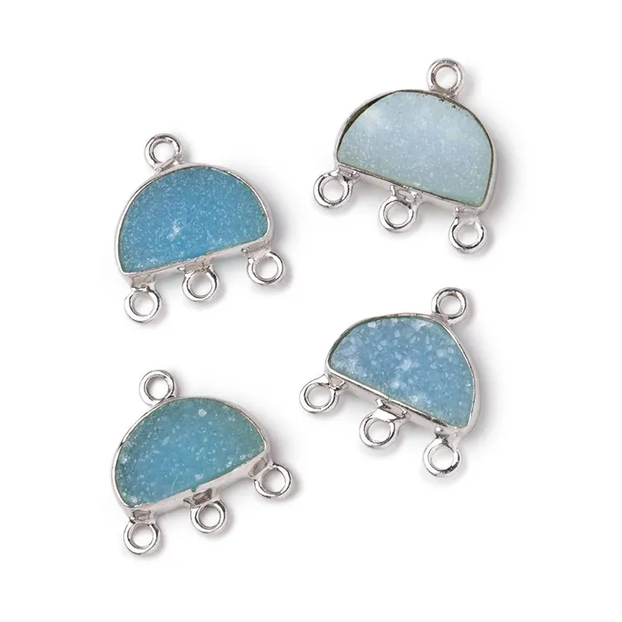 Rings 11x7mm 925 Silver Bezel Santorini Blue Drusy Half Moon 3 ring Connector 1 piece Beadsofcambaycom Rings 11x7mm 925 Silver Bezel Santorini Blue Drusy Half Moon 3 ring Connector 1 piece Beadsofcambaycom