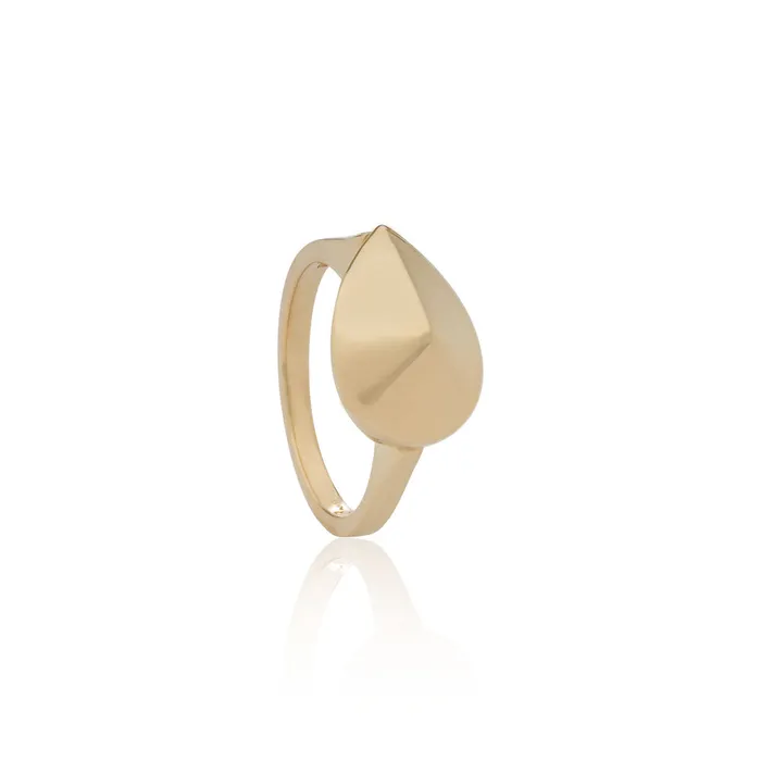 Rings Aletto Brothers Aletto Brothers Gold Pera di Oro Stackable Ring