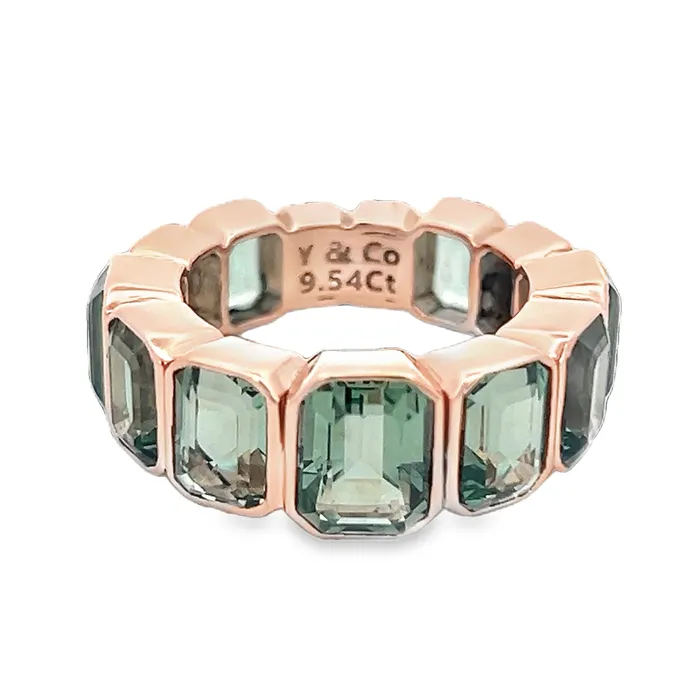 Rings Amethyst Eternity Band Fashion Ring YaninaCo Jewelry