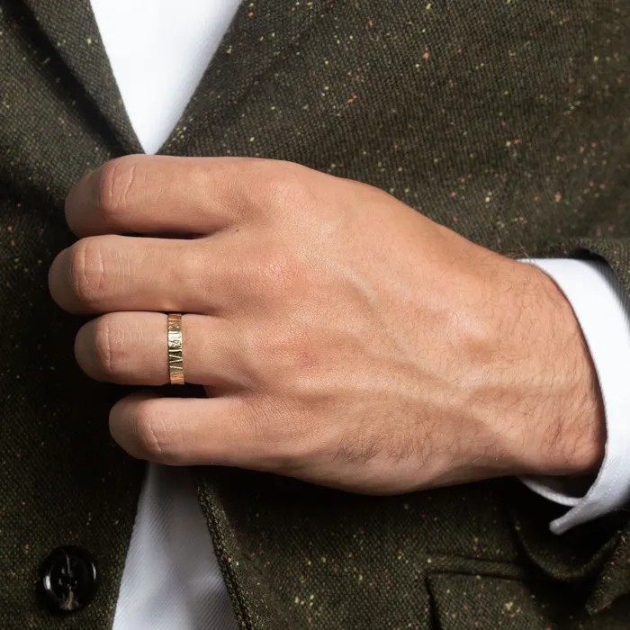 Rings AURUM by Gubjrg Mens wedding ring TUTTU