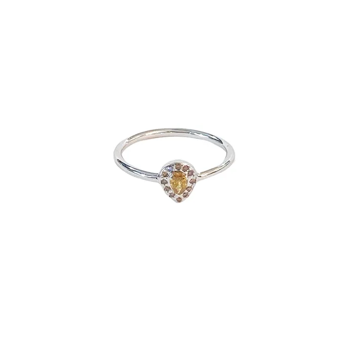 Rings Joanna Jablko Jewelry Fancy Natural 14 kt white gold ring