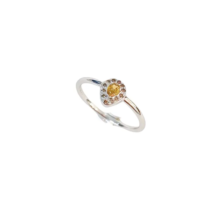 Rings Joanna Jablko Jewelry Fancy Natural 14 kt white gold ring Rings Joanna Jablko Jewelry Fancy Natural 14 kt white gold ring