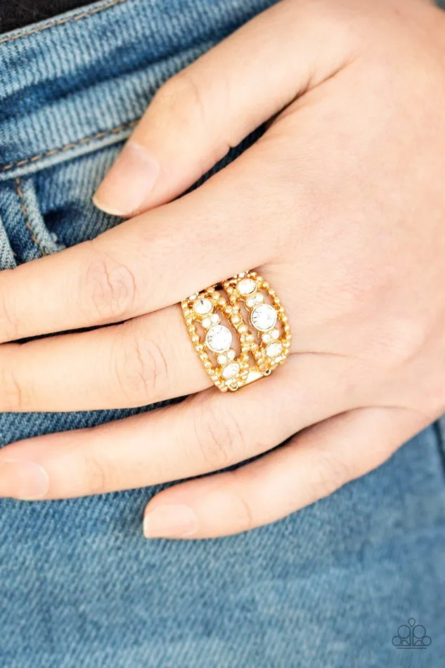 Rings Paparazzi Accessories Prismatic Powerhouse Gold Ring Jewelry by Bretta