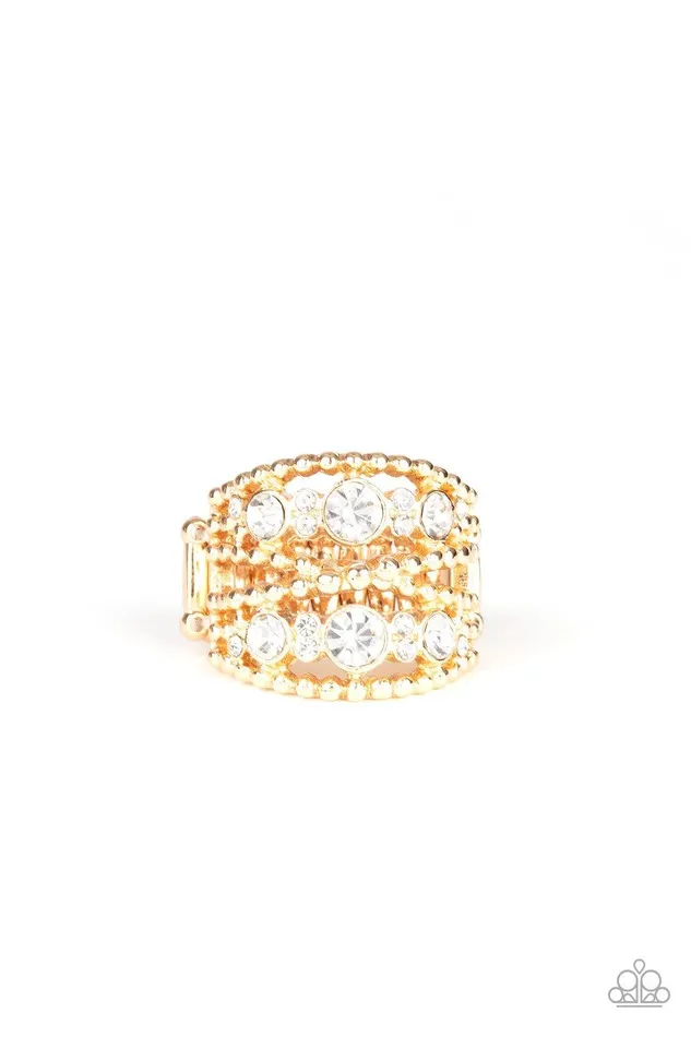 Rings Paparazzi Accessories Prismatic Powerhouse Gold Ring Jewelry by Bretta