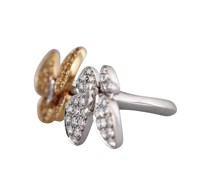 Rings Van Cleef And Arpels Van Cleef Arpels Between the Finger Butterfly Diamond Sapphire Gold Ring