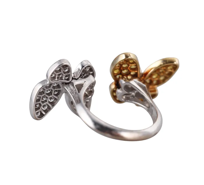 Rings Van Cleef And Arpels Van Cleef Arpels Between the Finger Butterfly Diamond Sapphire Gold Ring