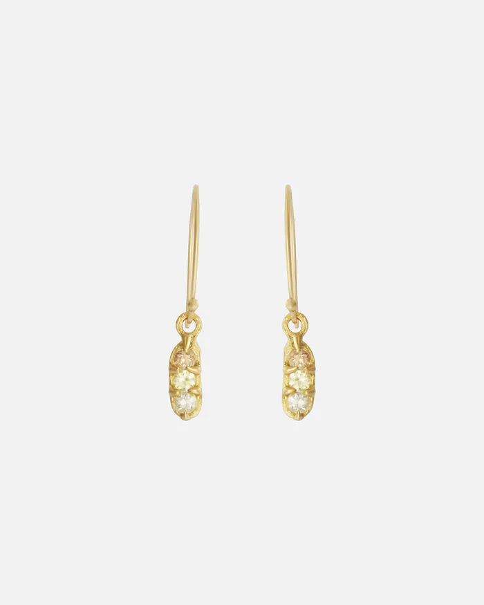Silk Sugar Candy Sapphire Earrings Hiroyo Earrings