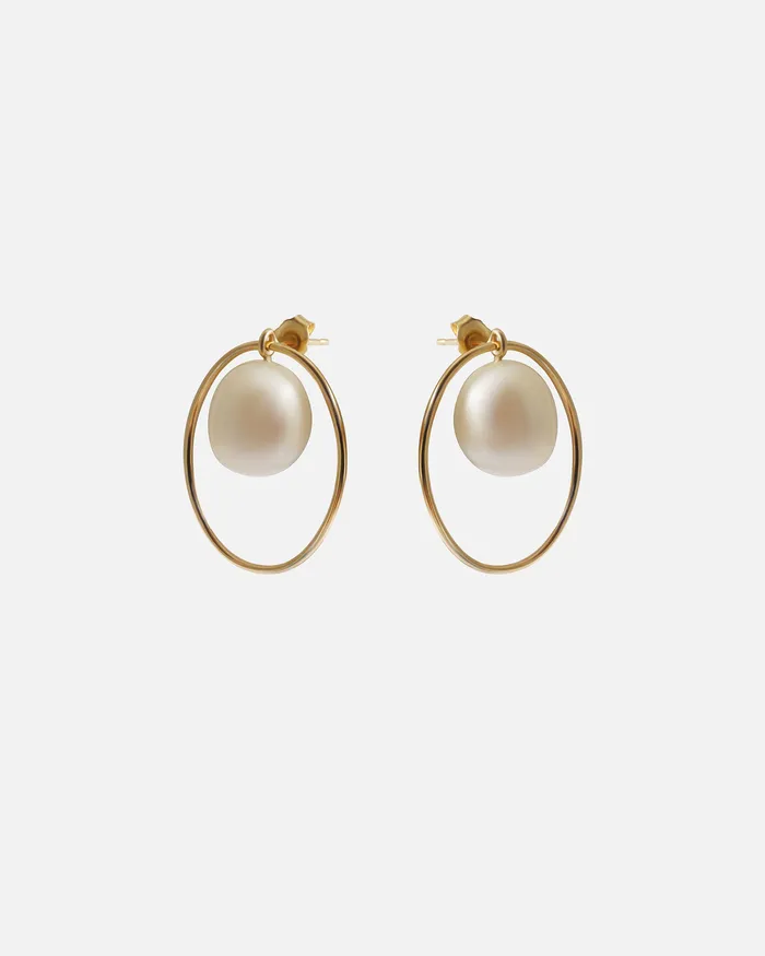 WeiWave Solo Baroque Pearl Ruoria Earrings