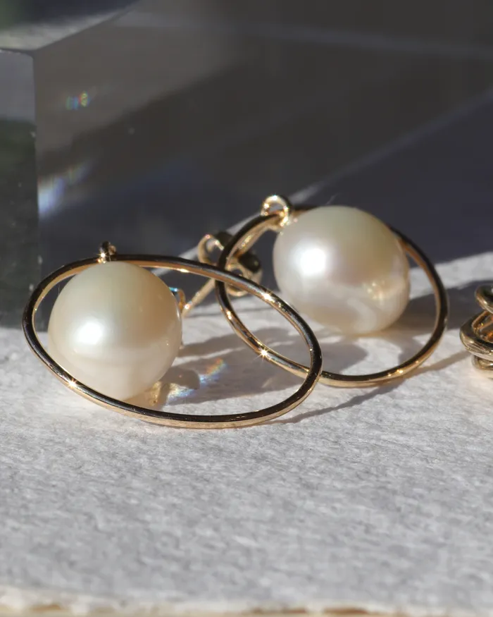 WeiWave Solo Baroque Pearl Ruoria Earrings