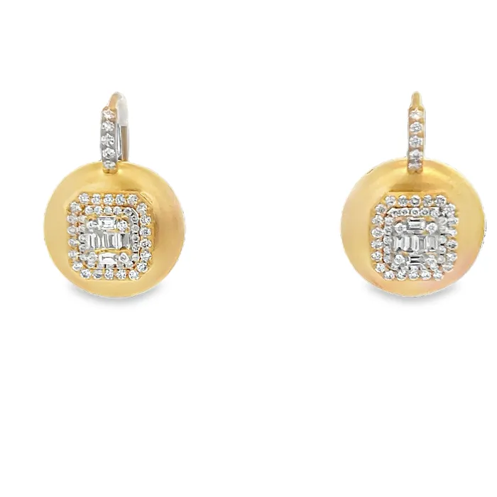 YaninaCo Jewelry Earrings Bubble Mosaic With Double Halo Earrings
