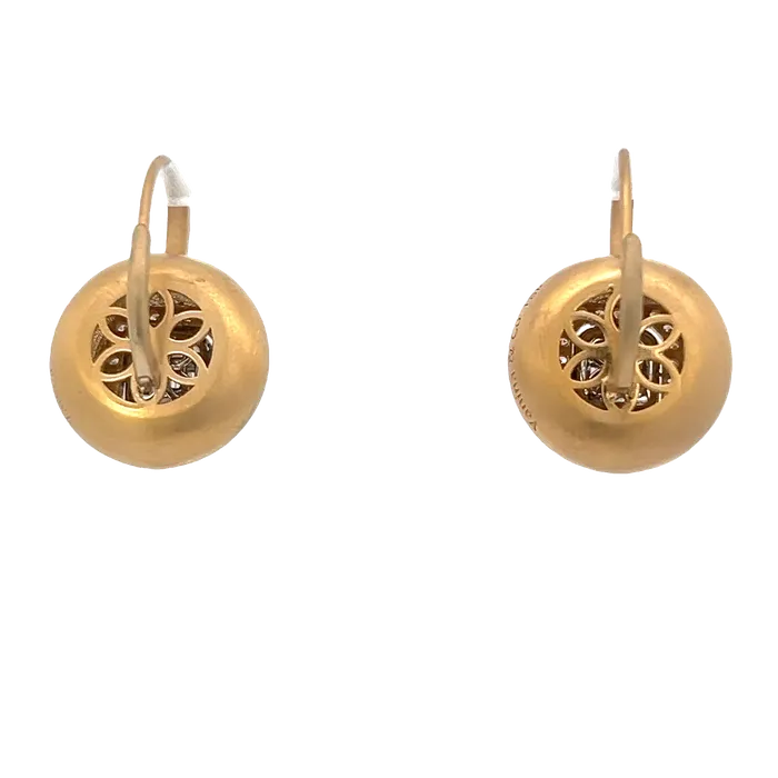 YaninaCo Jewelry Earrings Bubble Mosaic With Double Halo Earrings