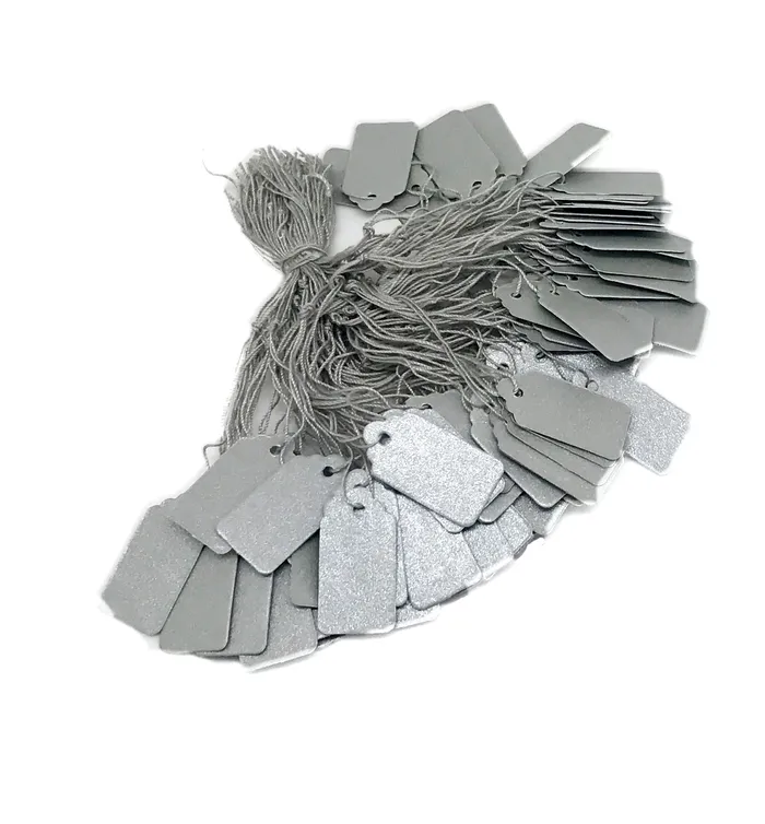 12WX1L Silver Paper String Tags JPIDisplay Rings