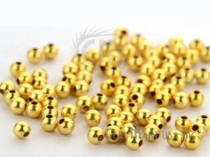 10pc Lot Ball Finding 4mm Gold Plated Round Jewelry Making Charm GemMartUSA Charm Necklaces 10pc Lot Ball Finding 4mm Gold Plated Round Jewelry Making Charm GemMartUSA Charm Necklaces