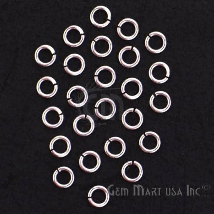 10pc Lot Open Jump Rings 5mm Silver Plated Finding Jewelry Charm GemMartUSA Charm Necklaces 10pc Lot Open Jump Rings 5mm Silver Plated Finding Jewelry Charm GemMartUSA Charm Necklaces