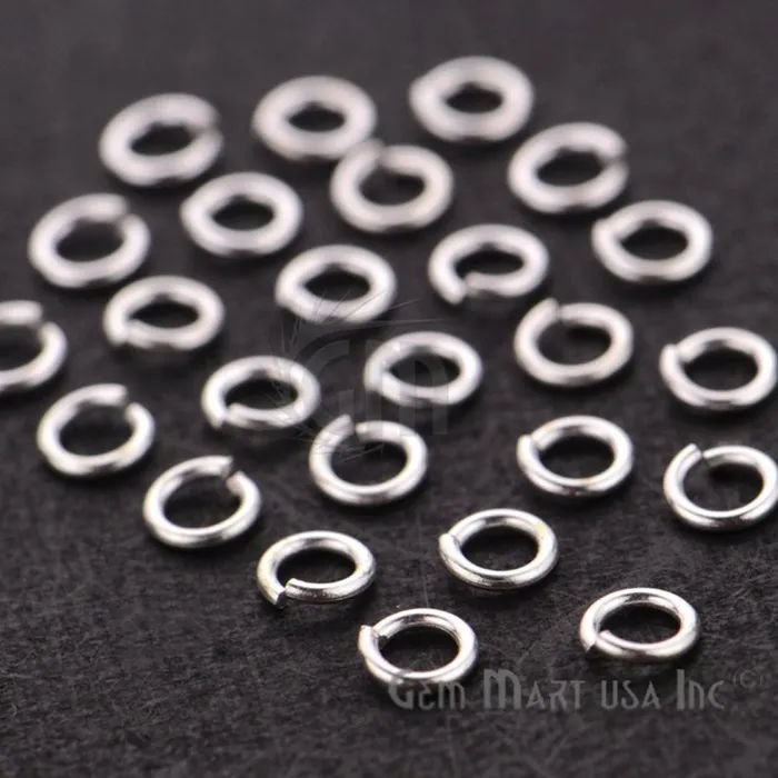 10pc Lot Open Jump Rings 5mm Silver Plated Finding Jewelry Charm GemMartUSA Charm Necklaces 10pc Lot Open Jump Rings 5mm Silver Plated Finding Jewelry Charm GemMartUSA Charm Necklaces