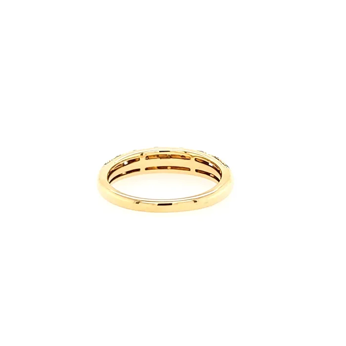 14k Yellow Gold Diamond Pod Ring I2837 SUP Rings
