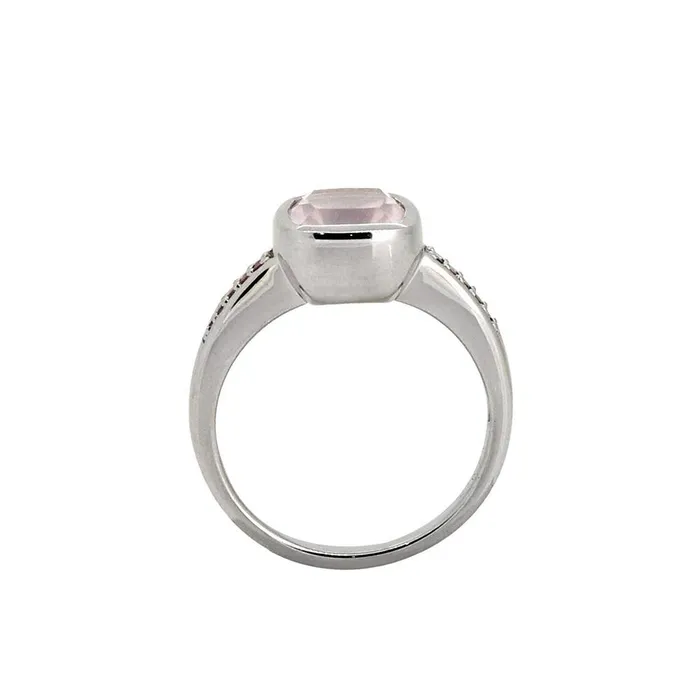 290 Ct Rose Quartz Tourmaline Solid 925 Sterling Silver Ring Jewelry YoTreasure Rings