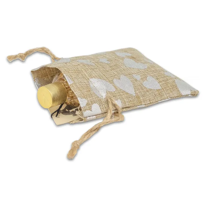 3 x 4 Jute Burlap Silver Heart Drawstring Gift Bags JPIDisplay Necklaces 3 x 4 Jute Burlap Silver Heart Drawstring Gift Bags JPIDisplay Necklaces