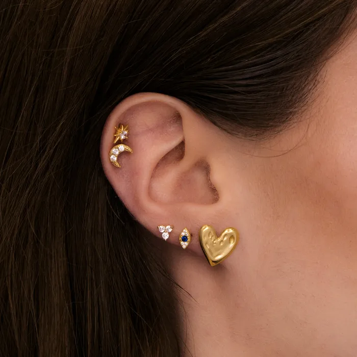 Camile Stone Earrings Molten Heart Statement Earrings Camile Stone Earrings Molten Heart Statement Earrings