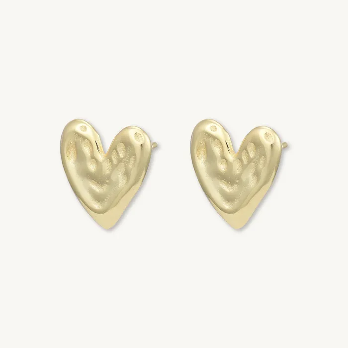 Camile Stone Earrings Molten Heart Statement Earrings Camile Stone Earrings Molten Heart Statement Earrings